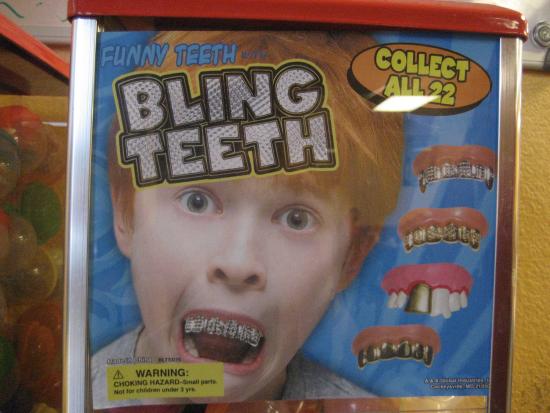 Bling teeth. Photo by Tui Cameron.
