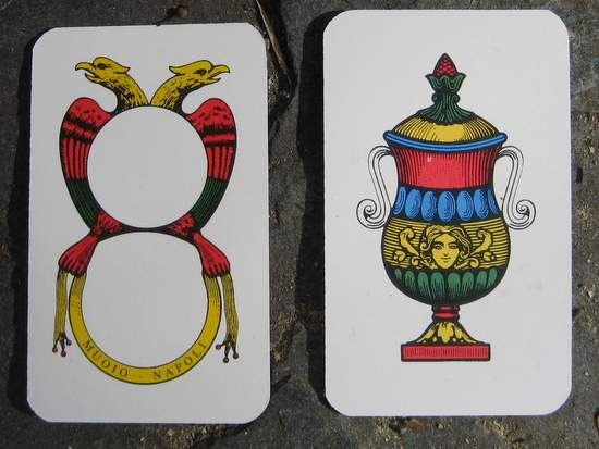 Neapolitan playing cards from Naples, Italy. (photo by Tui Snider)