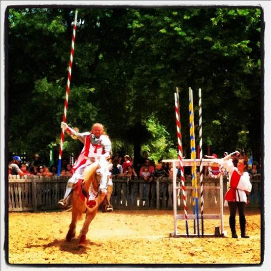 Surely, you joust - at the Scarborough Renaissance Festival (photo by Tui Snider)