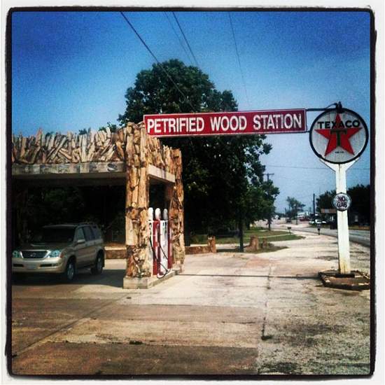 Historic Petrified Wood Travel Station in Decatur, Texas (photo by Tui Snider)