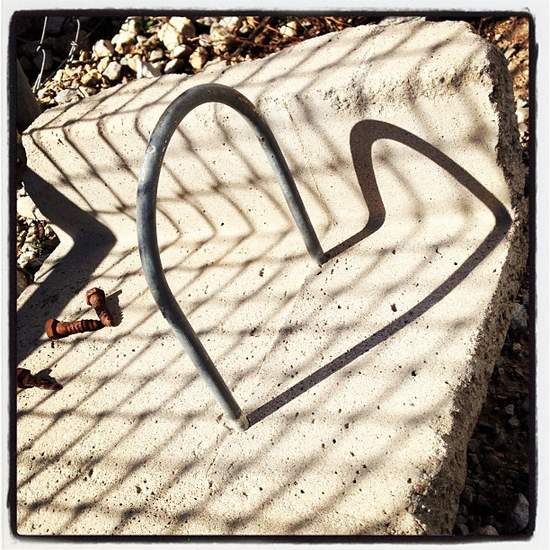 Heart completed by a shadow (photo by Tui Snider)