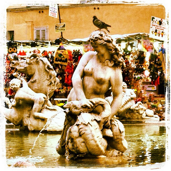 Fountain in Rome's Piazza Navona (photo by Tui Snider)