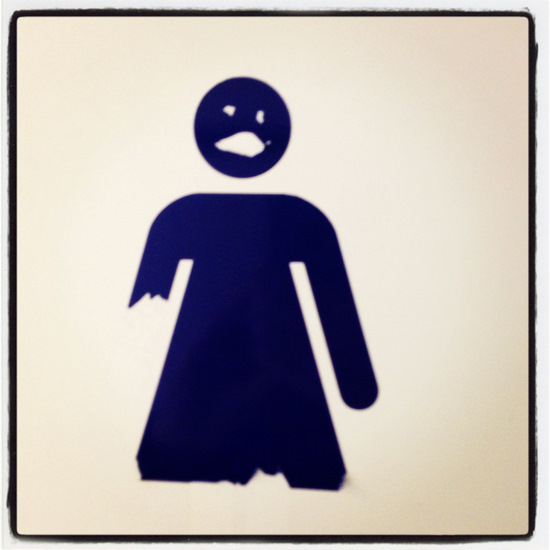 Sassy restroom icon (photo by Tui Snider)