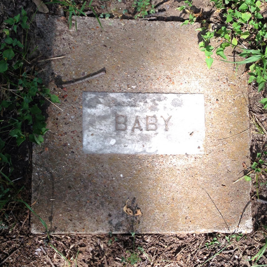 Lost Cemetery of Infants in Arlington, Texas (photo by Tui Snider)