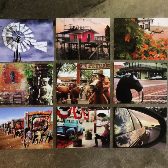 I will be offering a set of 10 cards (only 9 shown here!) for sale during the show. (photos by Tui Snider)